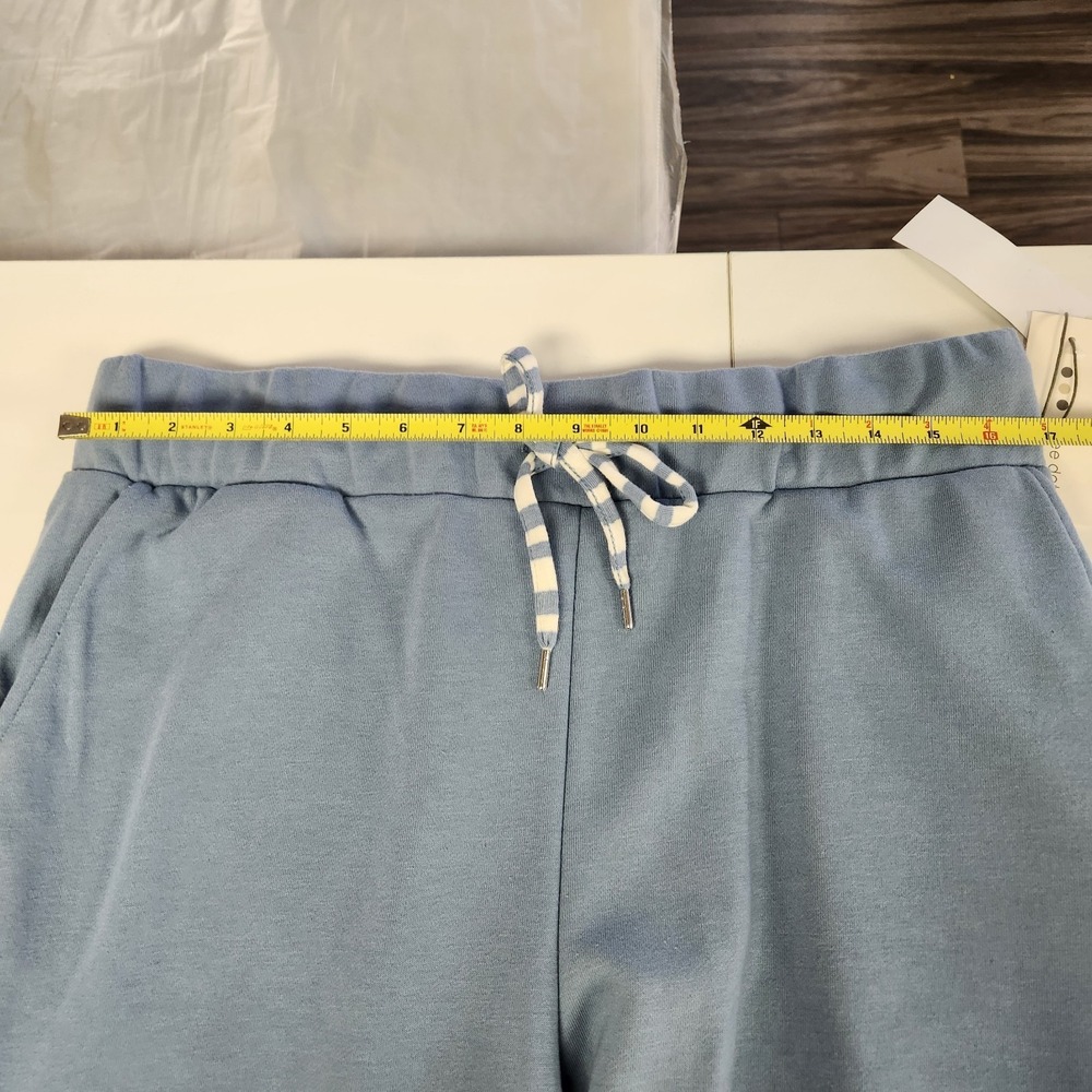 Joel Terry Jogger Faded Denim Chambray Drawstring Pants Womens Size XL NWT - Picture 8 of 9